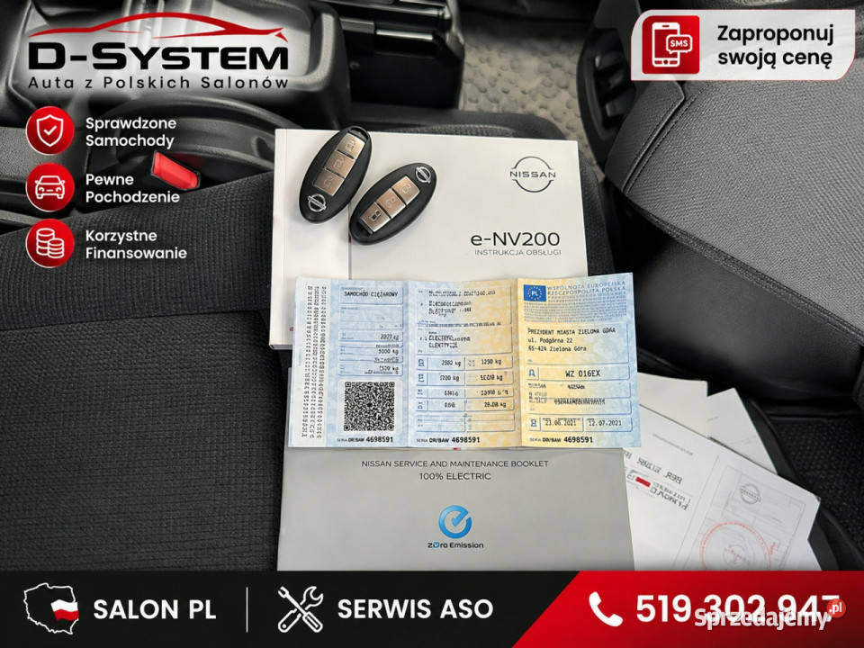 Nissan ENV200 22r Nissan NV200 Acent MAXX Salon centralny zamek Białystok