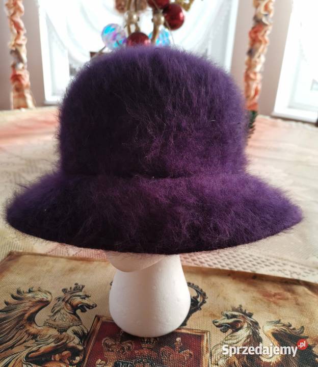 Kapelusz damski fioletowy Dla kobiet Lędziny sprzedam