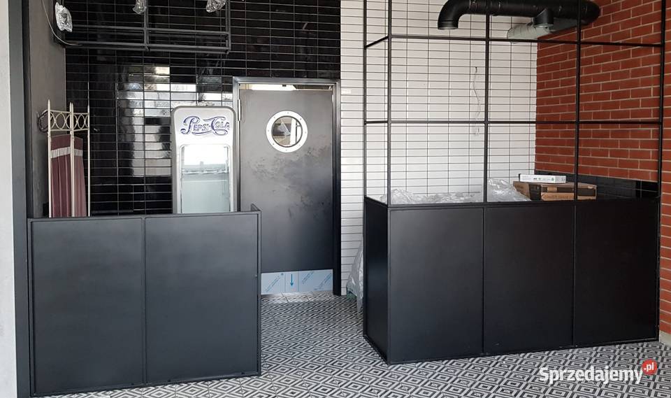Wyposażenie LOFT kawiarni barów półki regały Pabianice