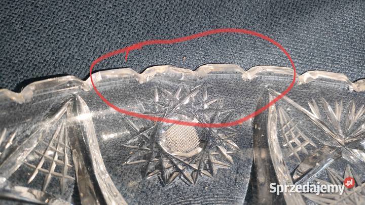 Zestaw szkła kryształowego salaterka misa Bielsko-Biała