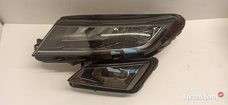 SKODA KODIAQ LAMPA LEWY PRZÓD ANGLIK RHD Lampy przednie dolnośląskie