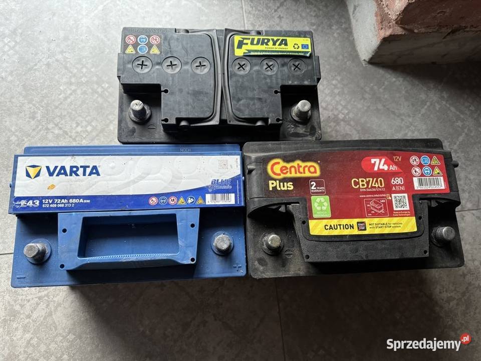 AKUMULATORY VARTA FURYA CENTRA osobowe Dębica