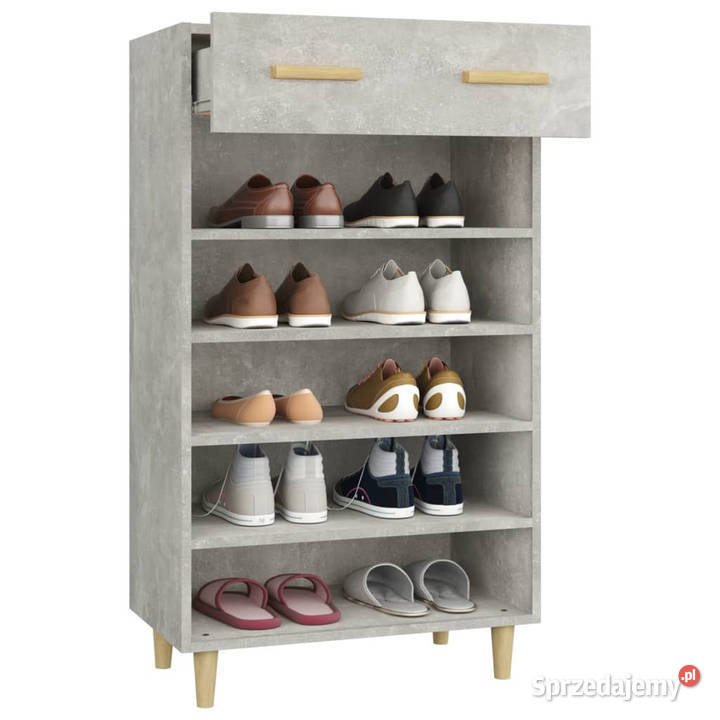 Szafka na buty szarość betonu 60x35x105 WM812784 Warszawa