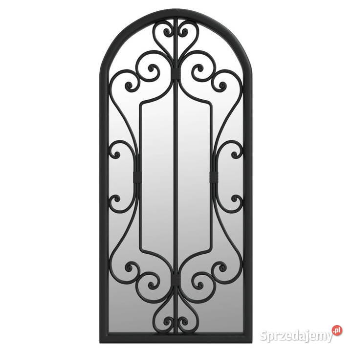 Lustro do wnętrz czarne 100x45 żelazne WM3093544 Warszawa