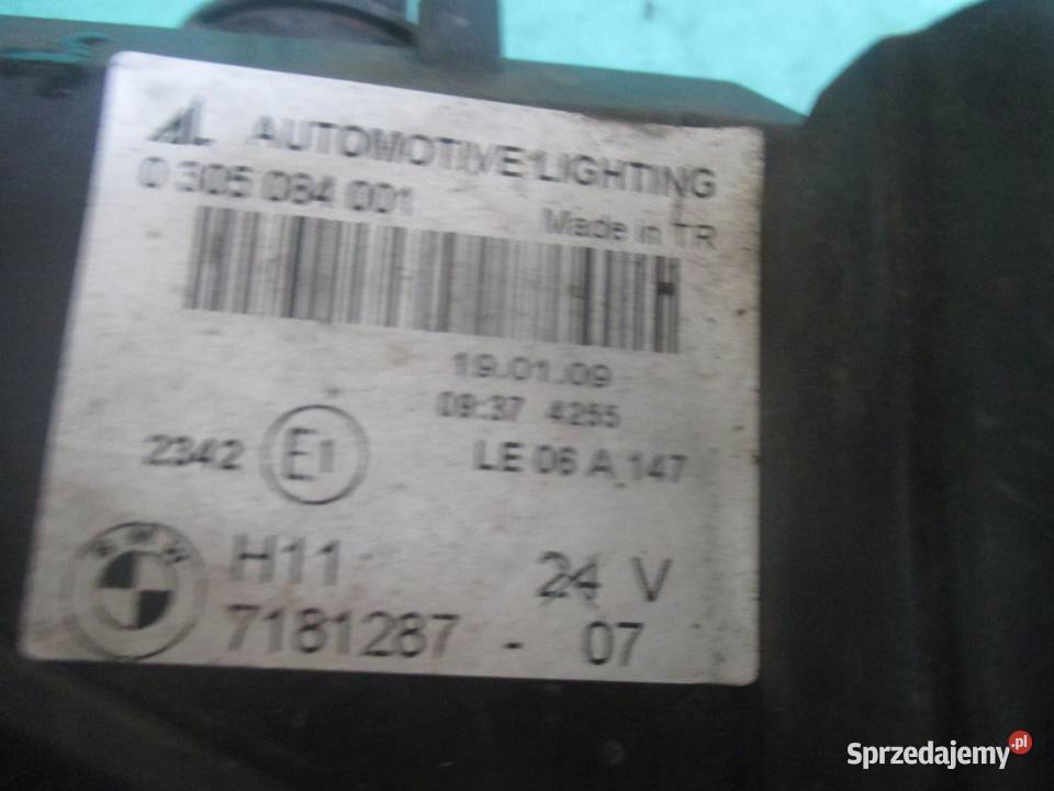BMW E81 E87 LIFT 09r halogen lewy 7181287 Światła do jazdy dziennej DRL