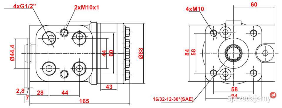 ORBITROL OSPC 315 ON Wałek 320 4x Nyple Nypel kujawsko-pomorskie Solec Kujawski