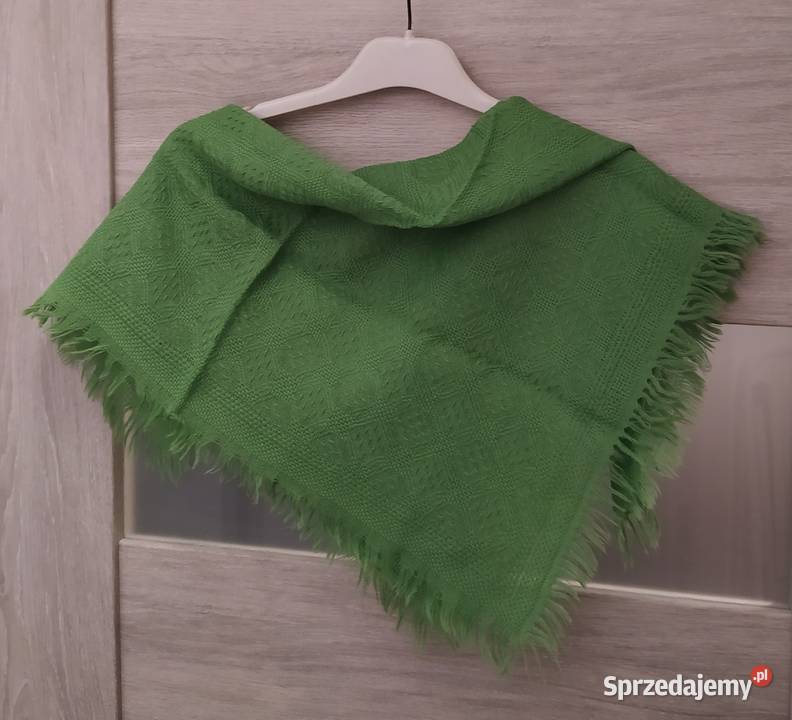 Chusta damska WZÓR zielona Moda i Styl Hajnówka sprzedam