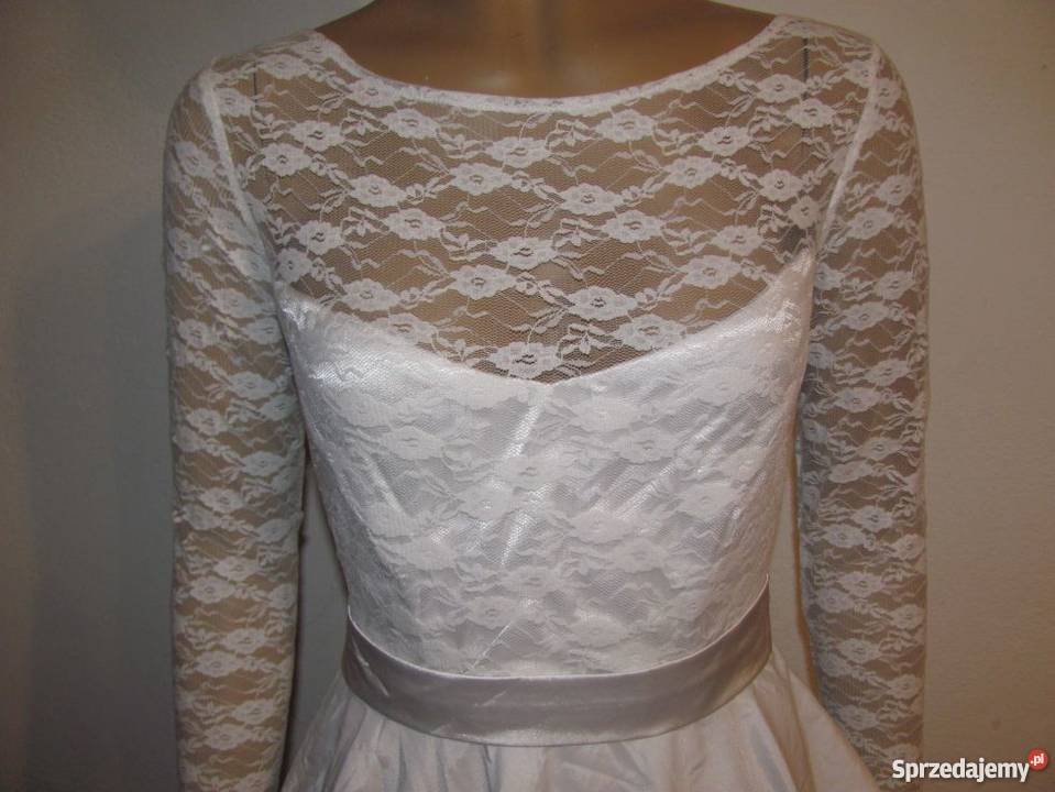 sukienka biała koronkowa wieczorowa Tailor Koronkowa  Zamość