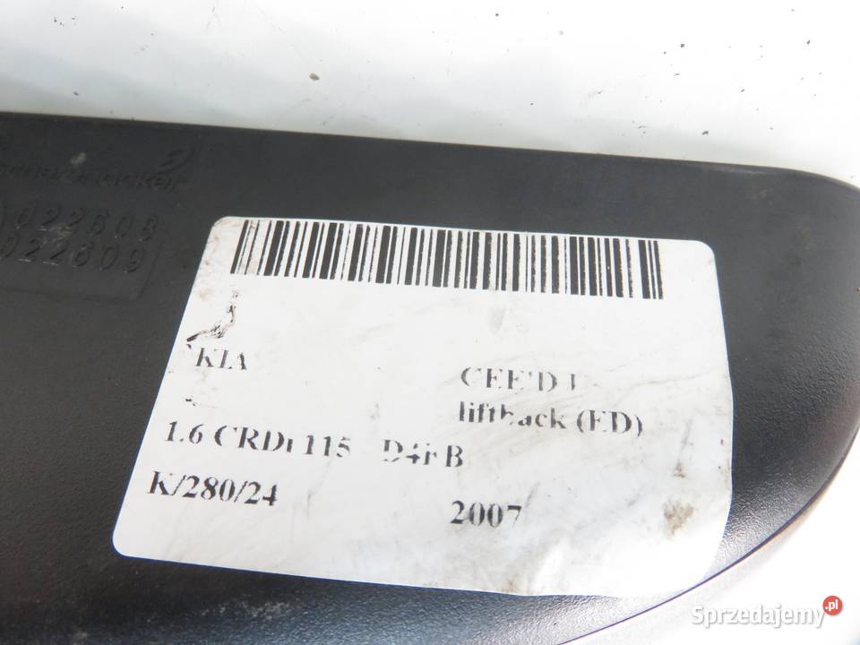 LUSTERKO PRAWE KIA CEED I 5 PIN