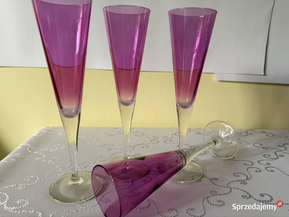 Zestaw Kieliszków do Szampana Fiolet Amethyst Czerwionka-Leszczyny sprzedam