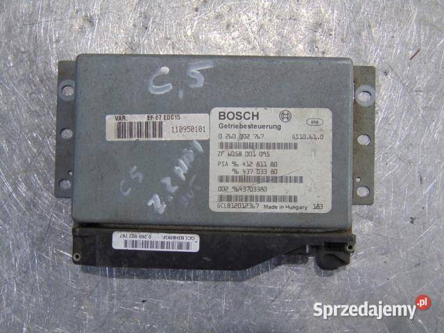 MODUŁ STEROWNIK SKRZYNI C5 22 HDI 9641281180 osobowe