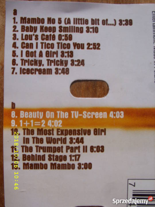POP kaseta lou bega A LITTLE BIT OE Wołów