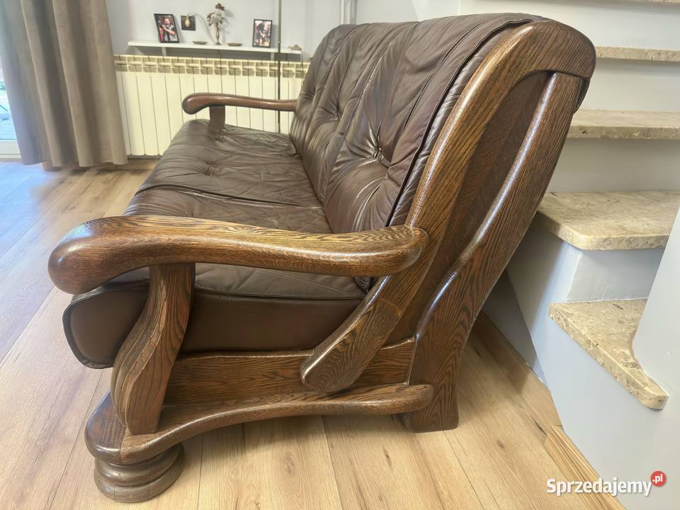 Stylowy zestaw wypoczynkowy sofa 2 fotele Radzymin