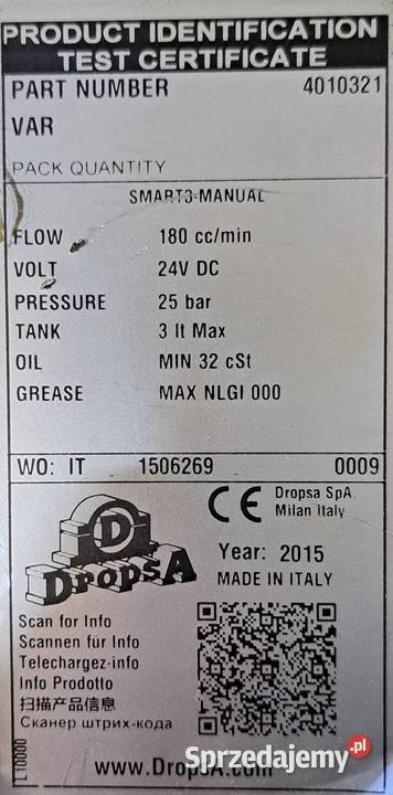 Pompa smarowania Dropsa SMART3 Pleszew