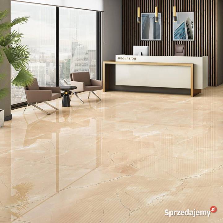 Płytki Marmurowe Crema Marfil szlifowane 60x60x2