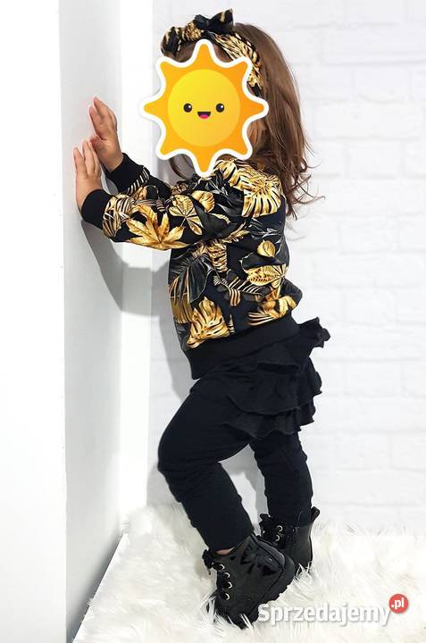 Spodnie dresowe z falbankami Miś Foch 8086 Katowice