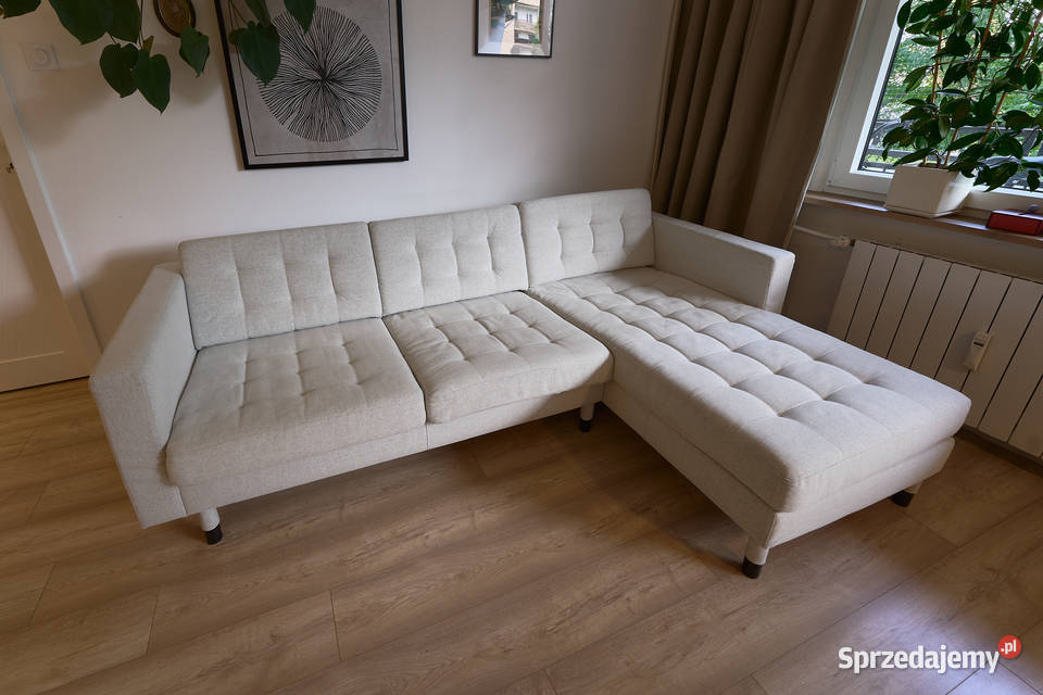IKEA Landskrona sofa 3osobowa z szezlongiem mazowieckie Pruszków