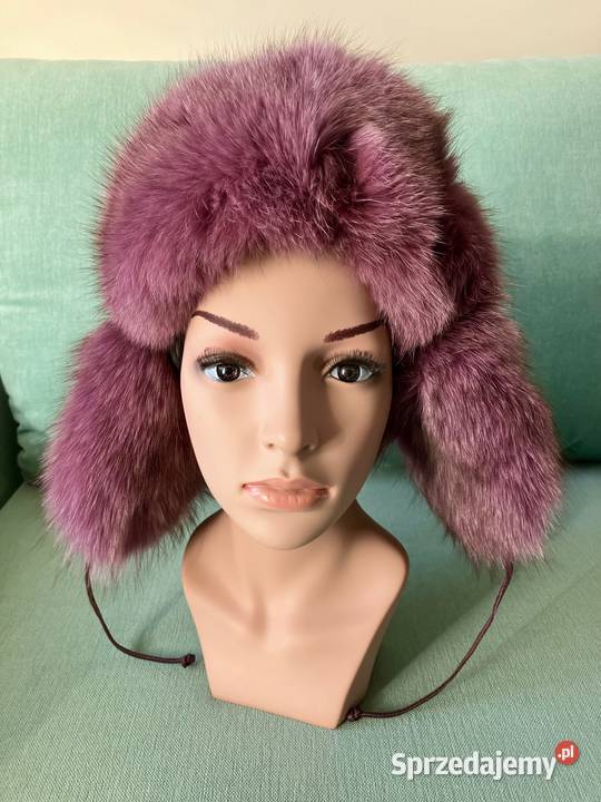 Nowa skórzana czapka uszatka damska polska Gena Nisko