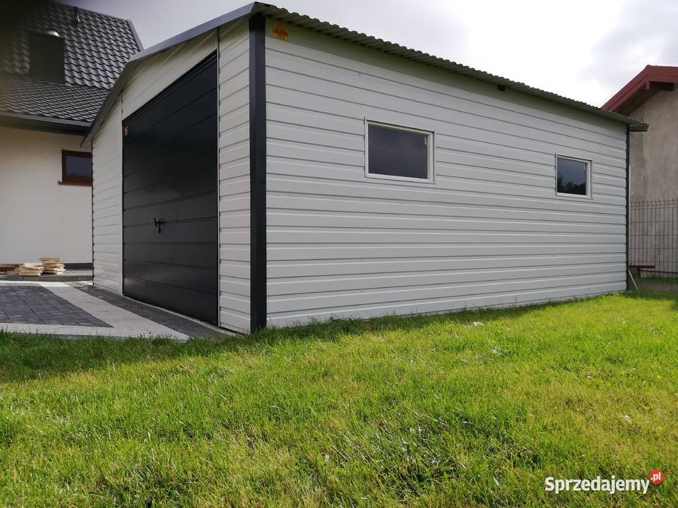 Garaż Blaszany BIAŁY SCHOWEK OGRODOWY MAGAZYN Łęczyca