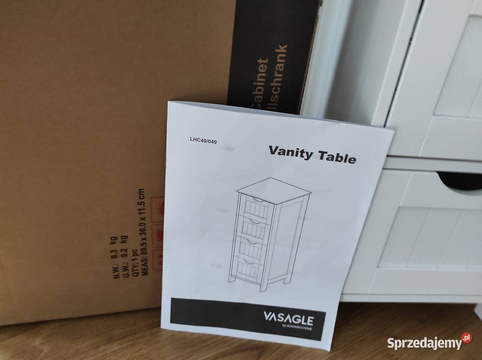 Vasagle LHC40W nowa komoda komódka 4 szuflady mazowieckie