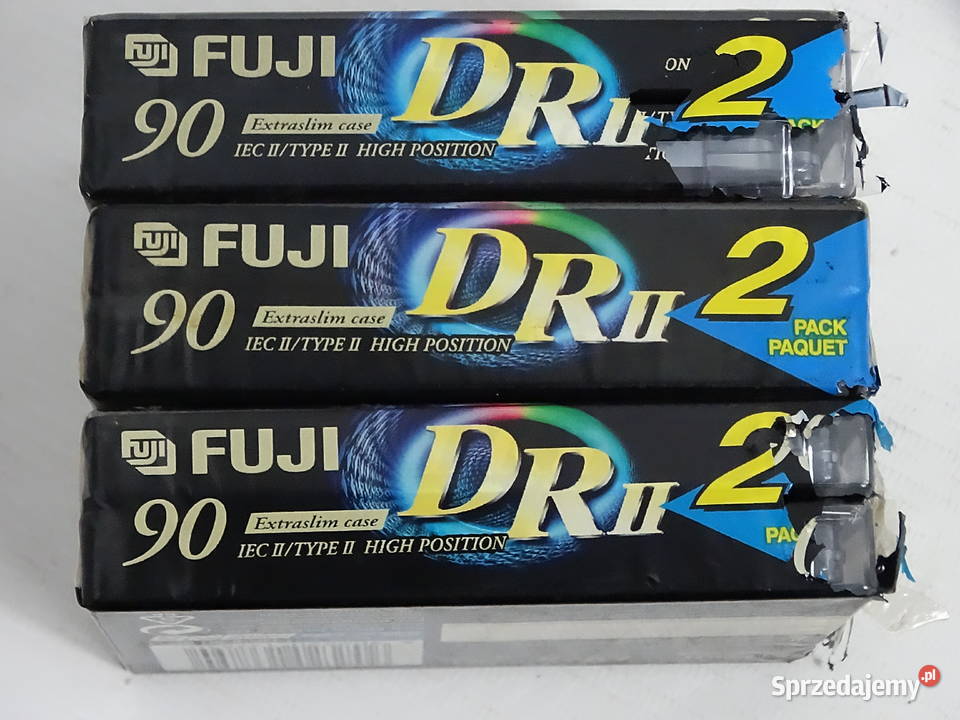 Kasety magnetofonowe FUJI DR II 90 Chrome Zestaw Biłgoraj sprzedam