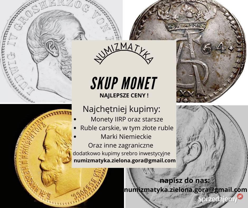 SKUP MONET POLSKICH I ZAGRANICZNYCH Zielona Góra