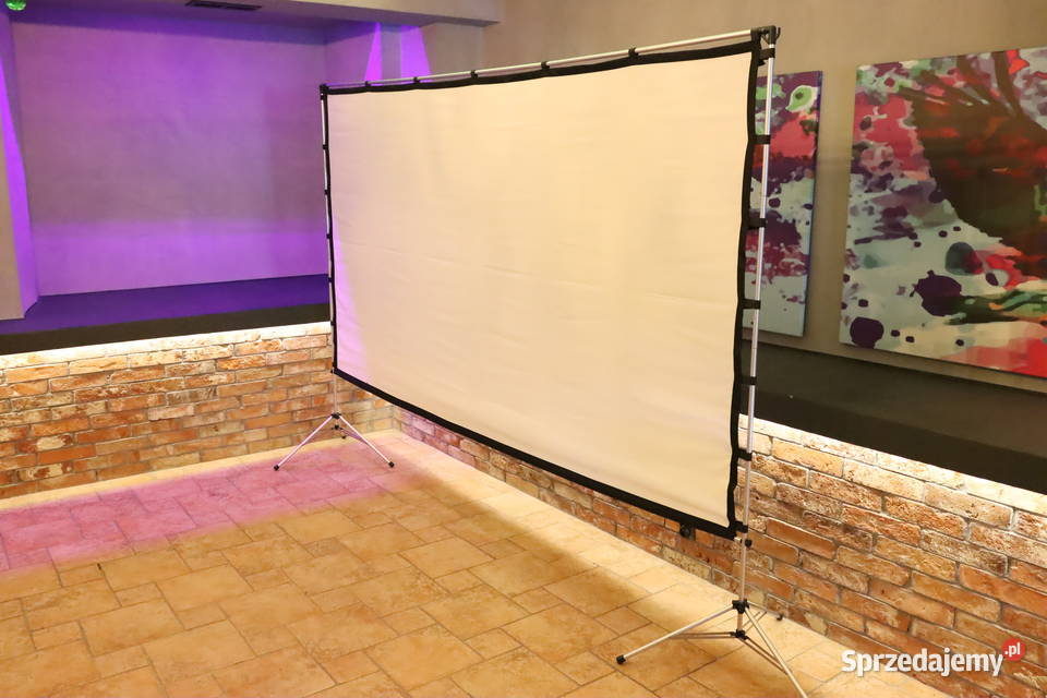 Przenośny ekran projekcyjny ścianka tło foto Pszczyna sprzedam
