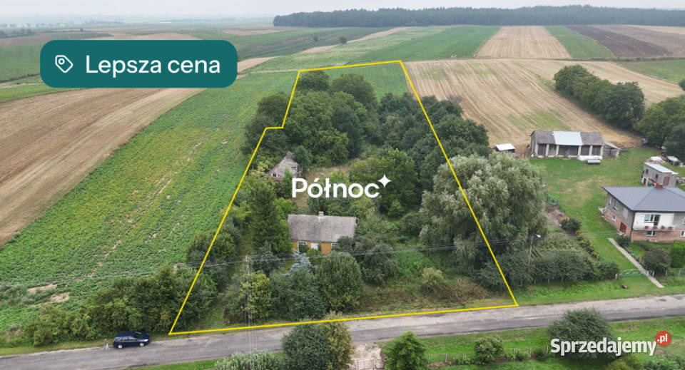 Drewniany dom z dużą działką i sademTelatyn asfalt Grunty i działki Telatyn