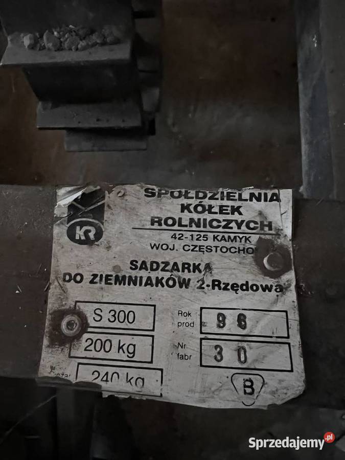 Sadzarka do ziemniaków 2rzędowa Siewniki i sadzarki Nowa Wieś sprzedam