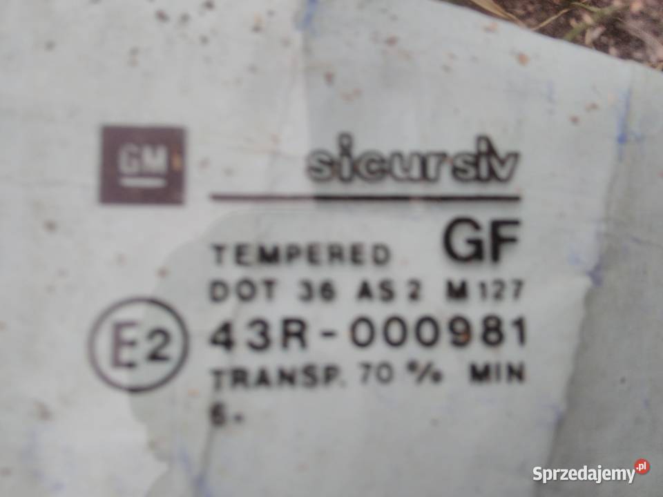 OPEL VECTRA B szyba drzwi prawy przód