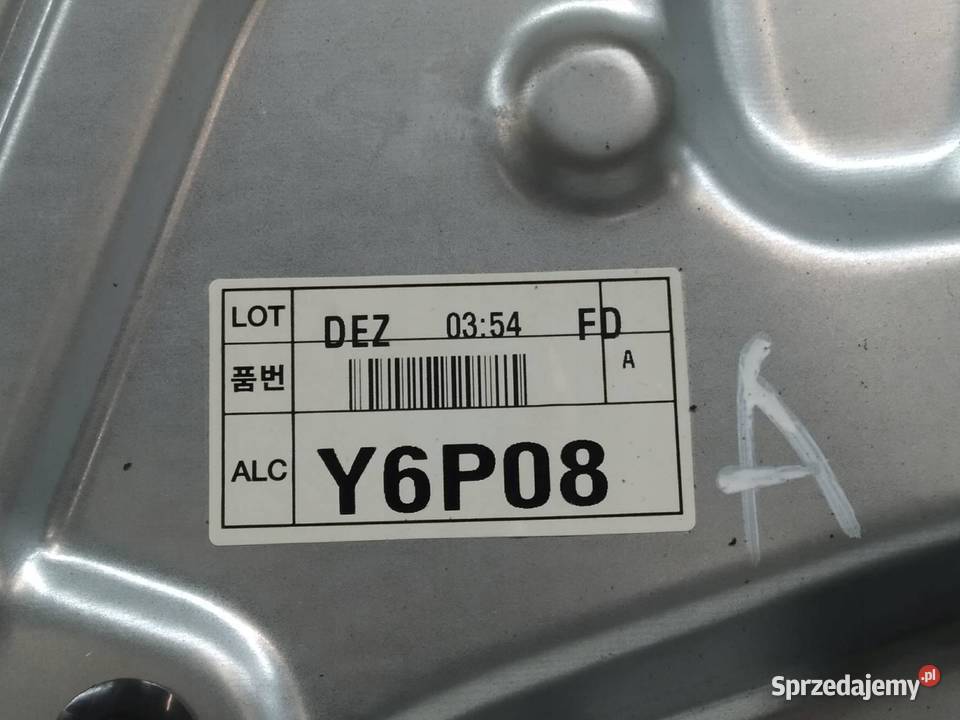 MECHANIZM SZYBY 82480 2L140 Hyundai i30 I Mechanizmy opuszczania szyb sprzedam