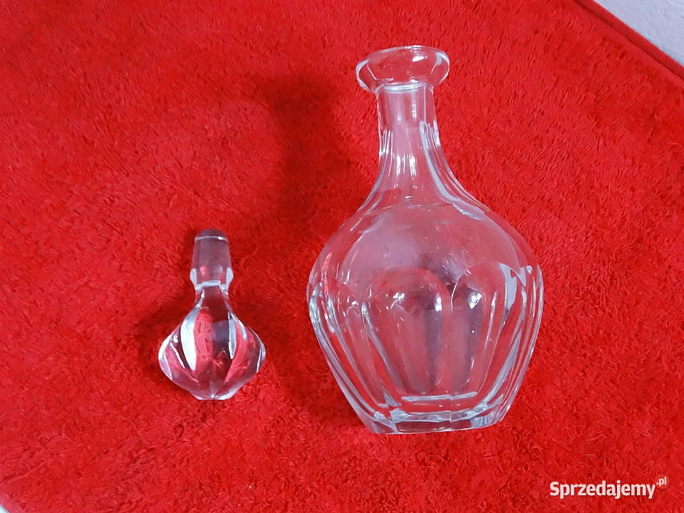 Masywna karafka szklana retro 12 Vintage PRL lubelskie