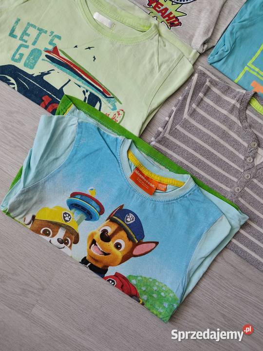 Koszulki zestaw 7 sztuk tshirty 122128 chłopca Ustka