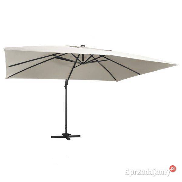 Parasol z LED i aluminiowym słupkiem 400x300 Warszawa
