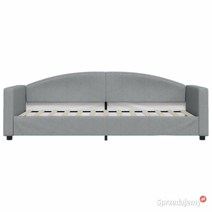 Sofa rozsuwana z szufladami jasnoszara tkanina Warszawa