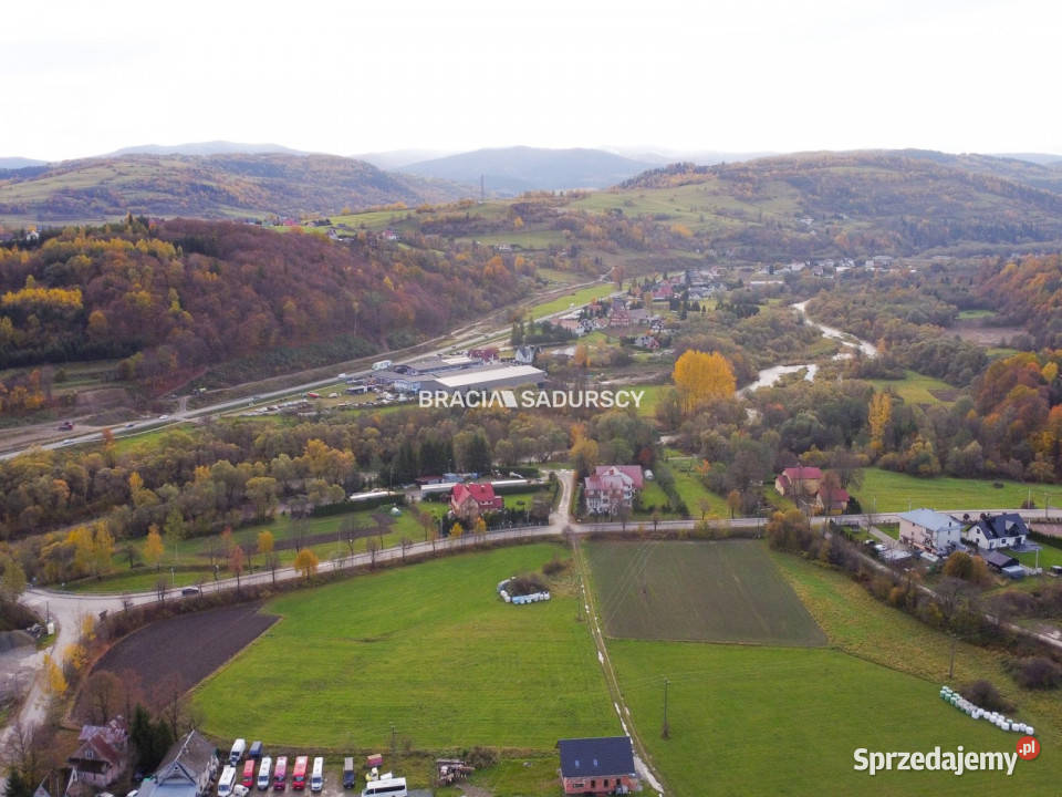 sprzedaży działki 2000m2 Mszana Dolna Stawowa 33m małopolskie