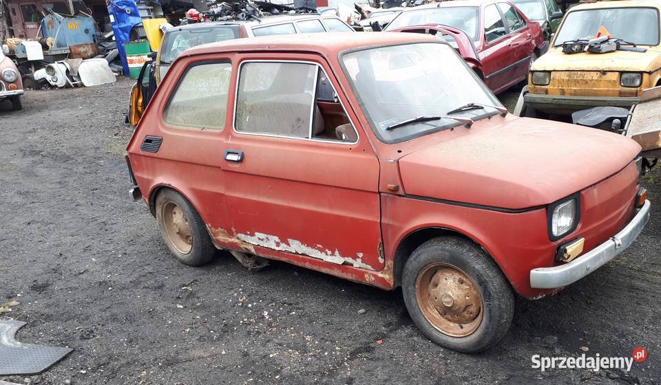 Fiat 126p 1977 żółta tapicerka Oryginał nieuszkodzony mazowieckie Celestynów