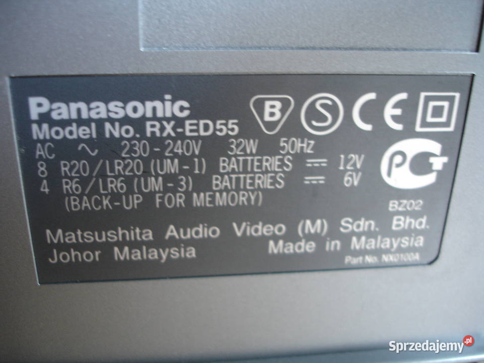 Radiomagnetofon PANASONIC RXED55 Zielona Góra