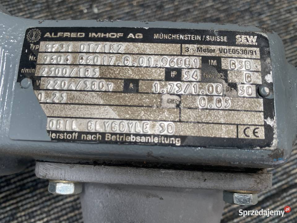 Motoreduktor SEW 025kW 185obr