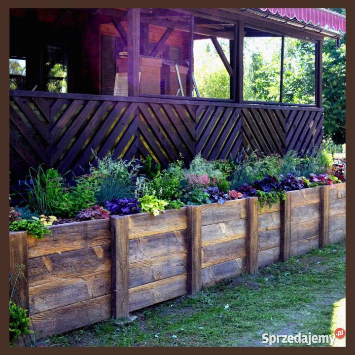Kwietnik donica warzywniak imitacja drewna Warszawa sprzedam