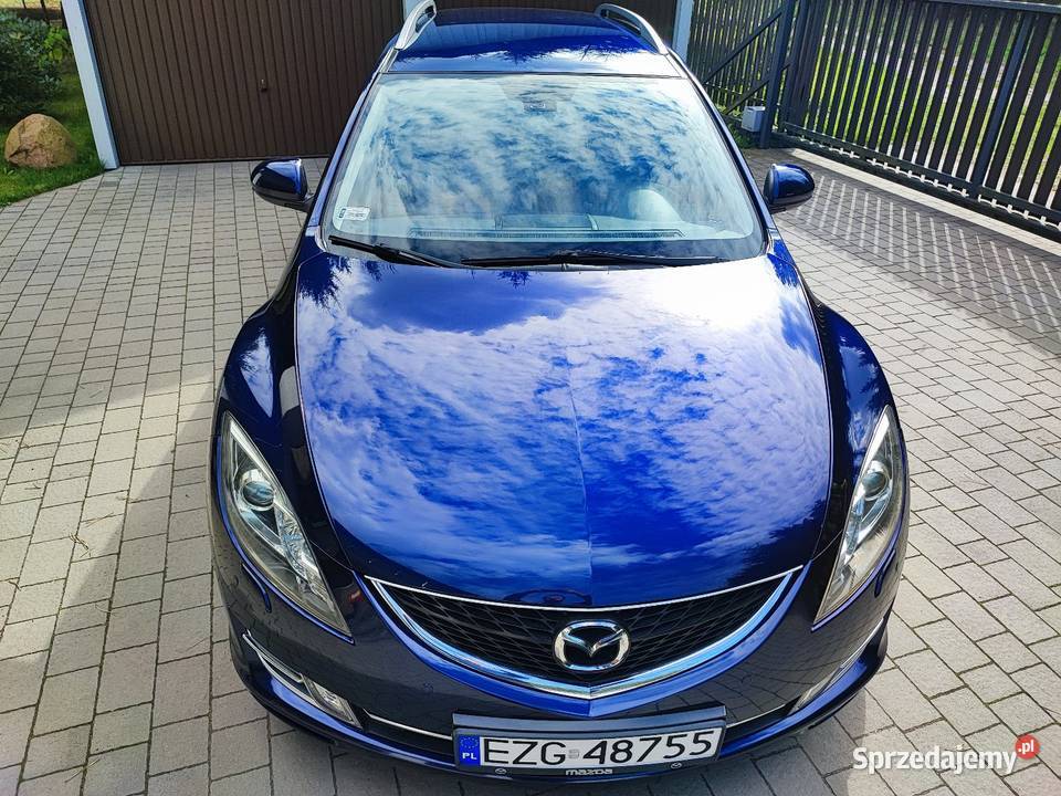 Mazda 6 Pierwszy lakier 100 bezwypadkowa elektrochrom. lusterko wst. Zgierz sprzedam