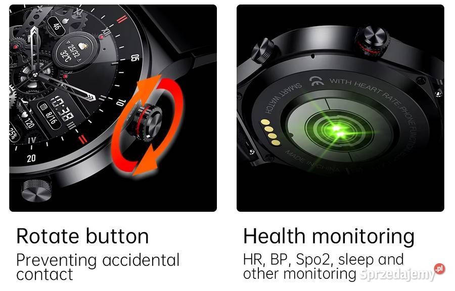 Smartwatch Qw33 ekran 128 cala ze stali wielkopolskie Poznań
