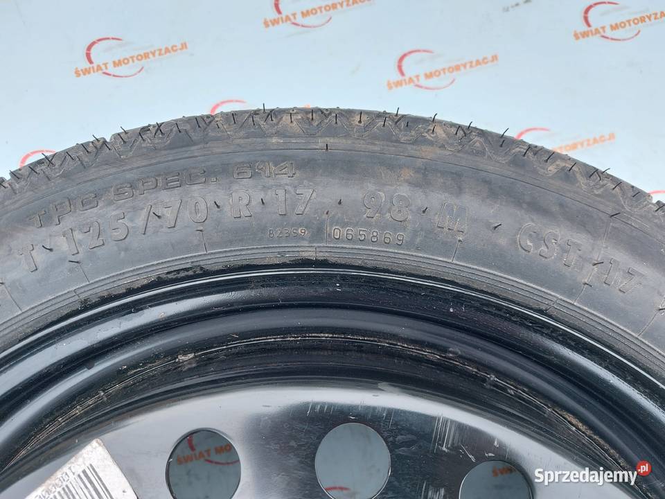 OPEL INSIGNIA A koło dojazdowe 1257017 98M 5x120 Koła dojazdowe świętokrzyskie