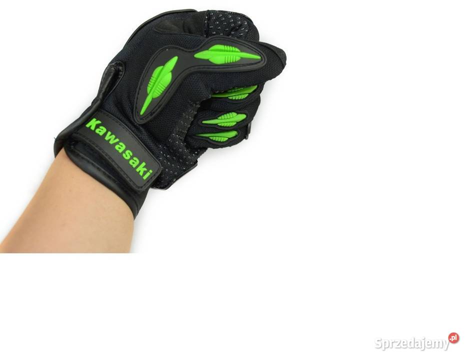 Rękawice motocyklowe Kawasaki XL 9 Nowe enduro Szczerbice