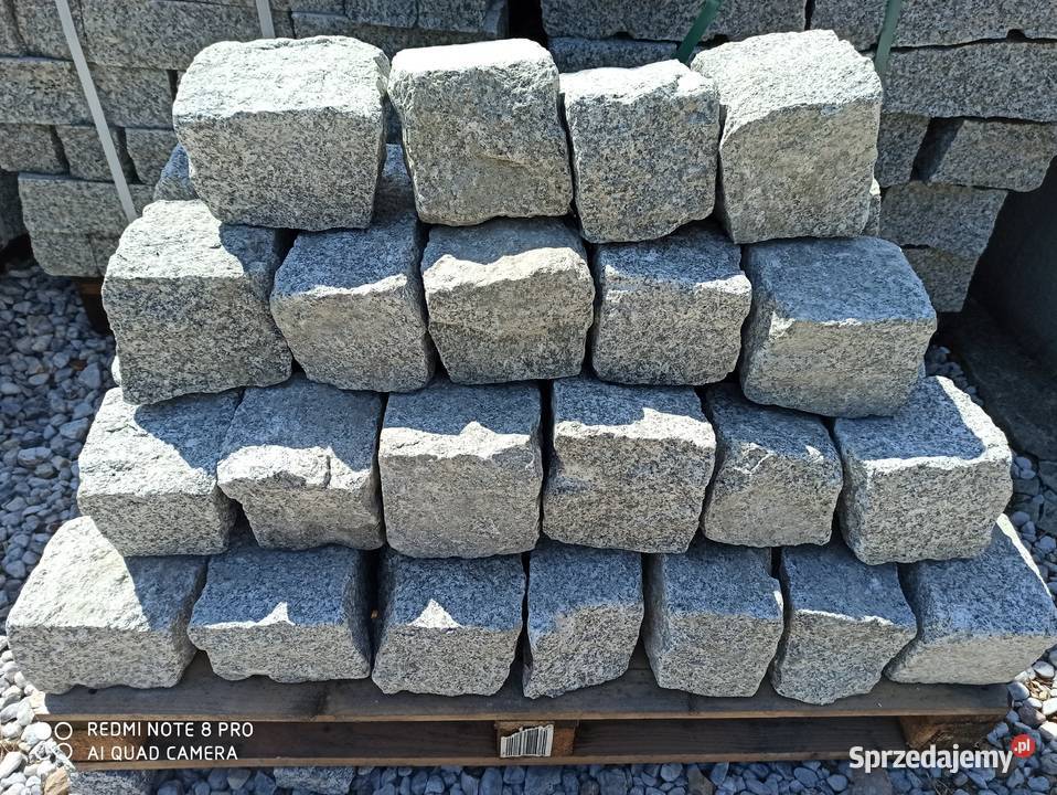 Kostka granitowa szara 811 GRANIT SZARY CZERWONY Oświęcim