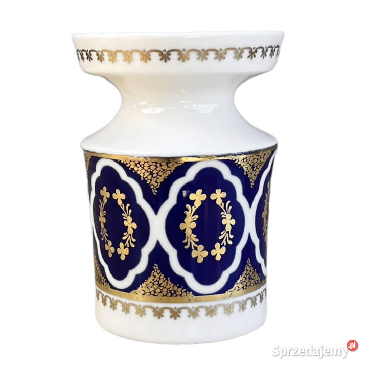 Porcelanowy wazon Unterweisbach kobaltowy Niemcy mazowieckie Warszawa