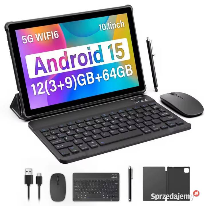 Tablet Baken 101 cala Android 15 zestaw Chrzanów sprzedam