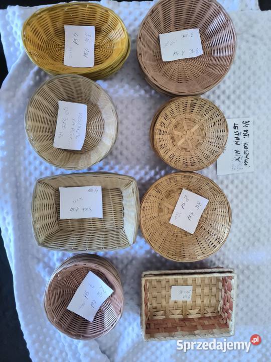 Sprzedam Duży zestaw koszyków na pieczywo 34 Dom i Ogród mazowieckie Wojcieszyn