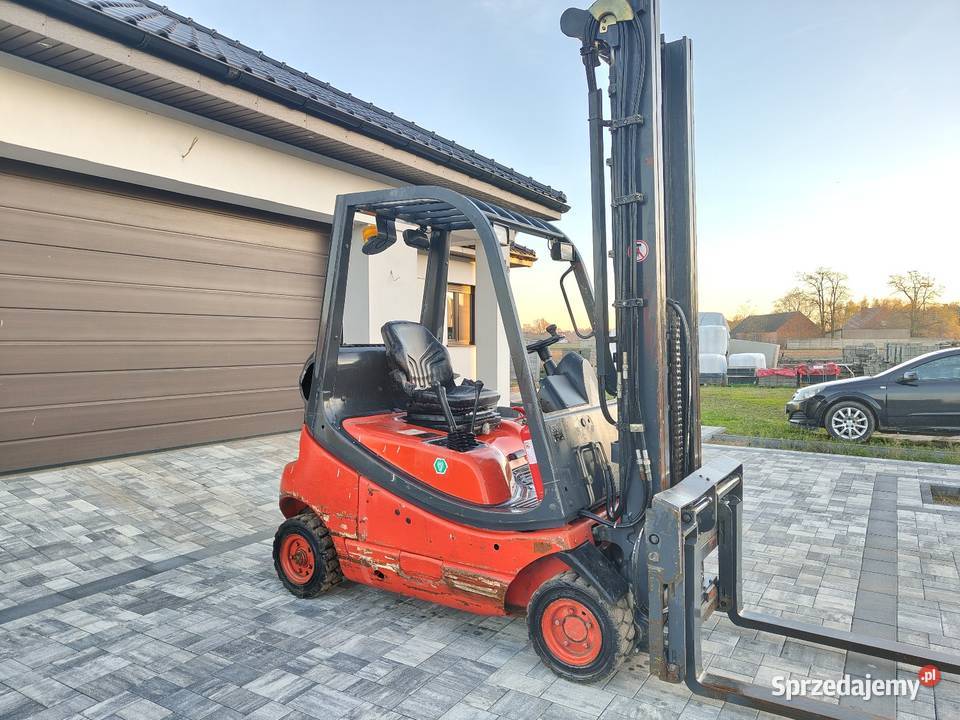 Wózek widłowy Linde H20T regulowane widły Łęg