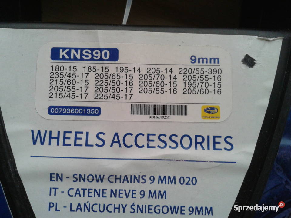 łańcuchy na koła śniegowe zimowe